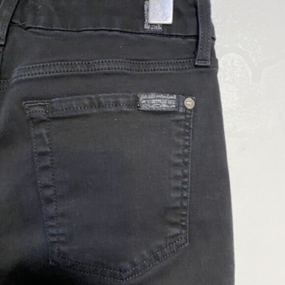7 For All Mankind B(air) Black Women's Ankle Skinny Jeans Size 27 - Picture 7 of 9